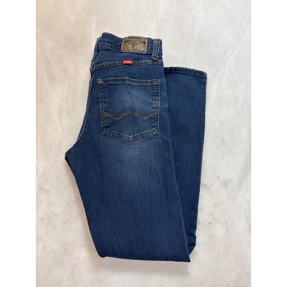 Wrangler Slim Straight Dark Wash Denim Jeans Flex‎ Waist 28x32